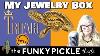 Alfred Philippe Trifari Honeycomb Rhinestone Star Gold Tone Choker Bracelet Set