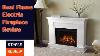 Realflame Torrey Infrared Fireplace With Electric Extra Long Firebox White